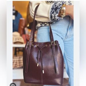 Melie Bianco Sally Plum Vegan Shoulder Bag